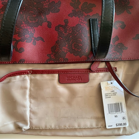 Michael Kors Cherry Lace Leather Purse - Picture 6 of 13